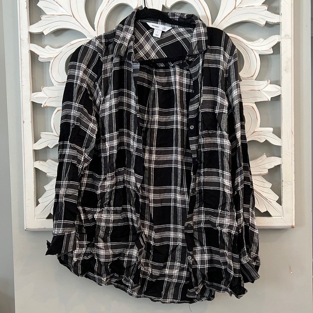 Black and white flannel